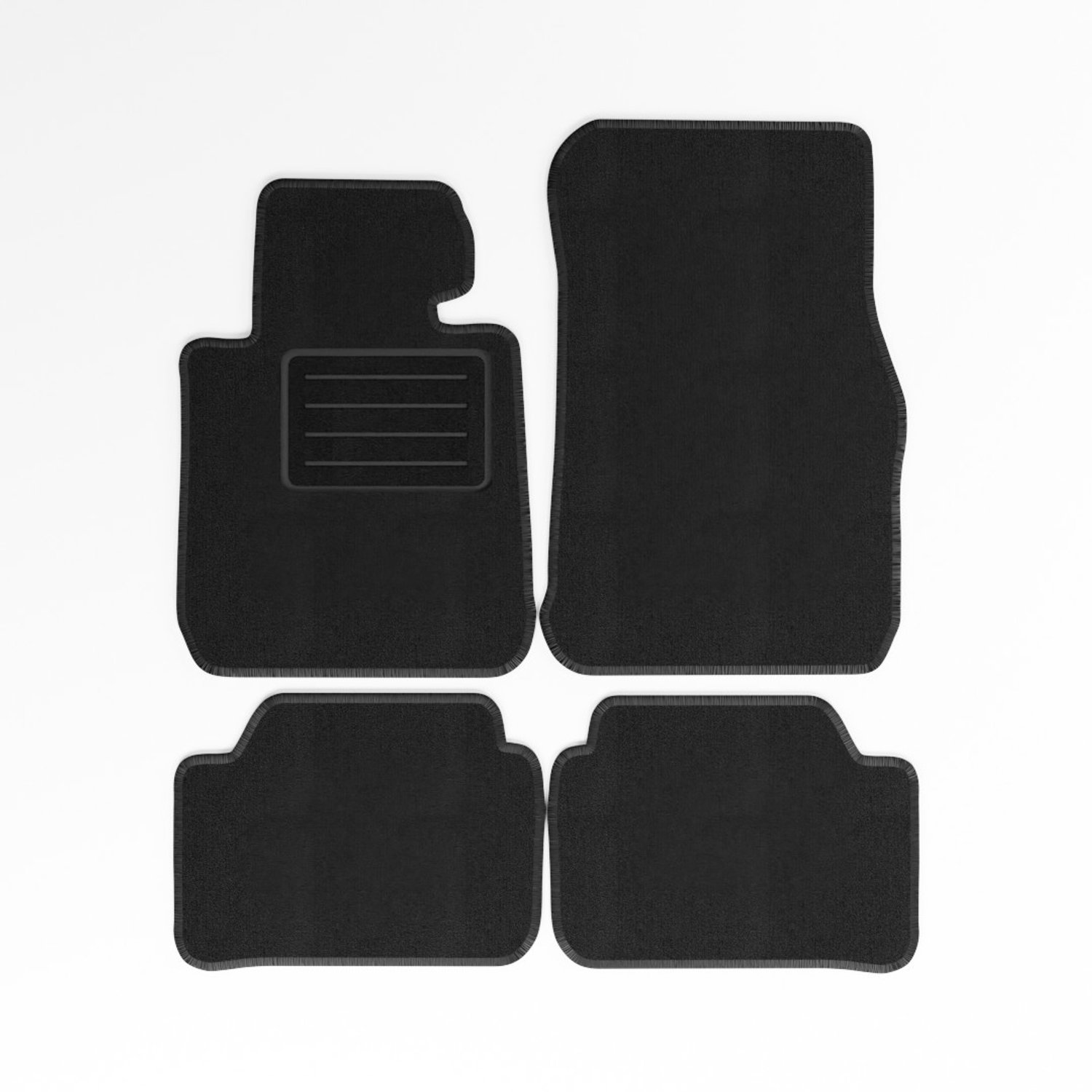 Mats4all | Naaldvilt automatten passend voor BMW 1-serie F20 Facelift 2015-2019 | Antislip | Met versterking | 4-delig | Automatten | Mattenset