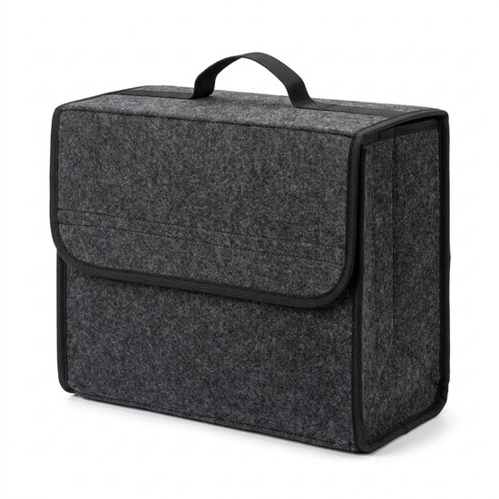 Janse® Kofferbak organizer - Compact - Opvouwbaar - Boodschappentas - Auto organizer - Opbergtas - kofferbak opbergbox - Grijs