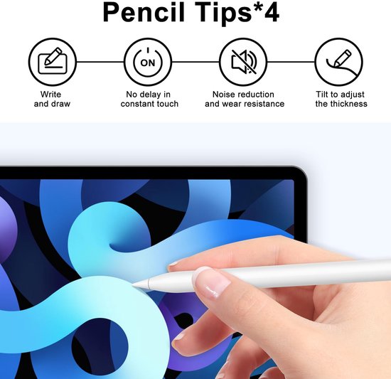 4 Stuks Vervangende Tips voor Apple Pencil — afbeelding 3