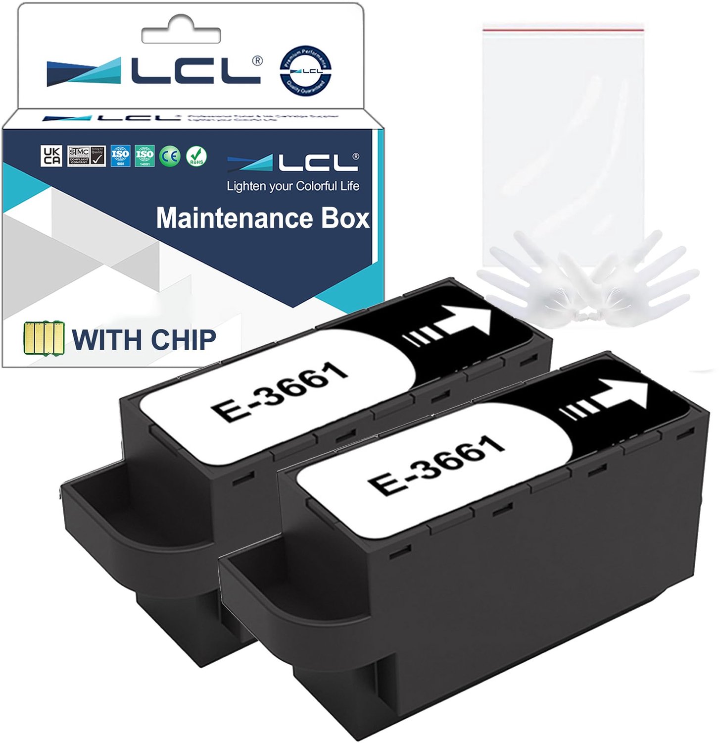 Onderhoudsbox T3661 voor Epson printers - Vervangingsset met hoge absorptie
