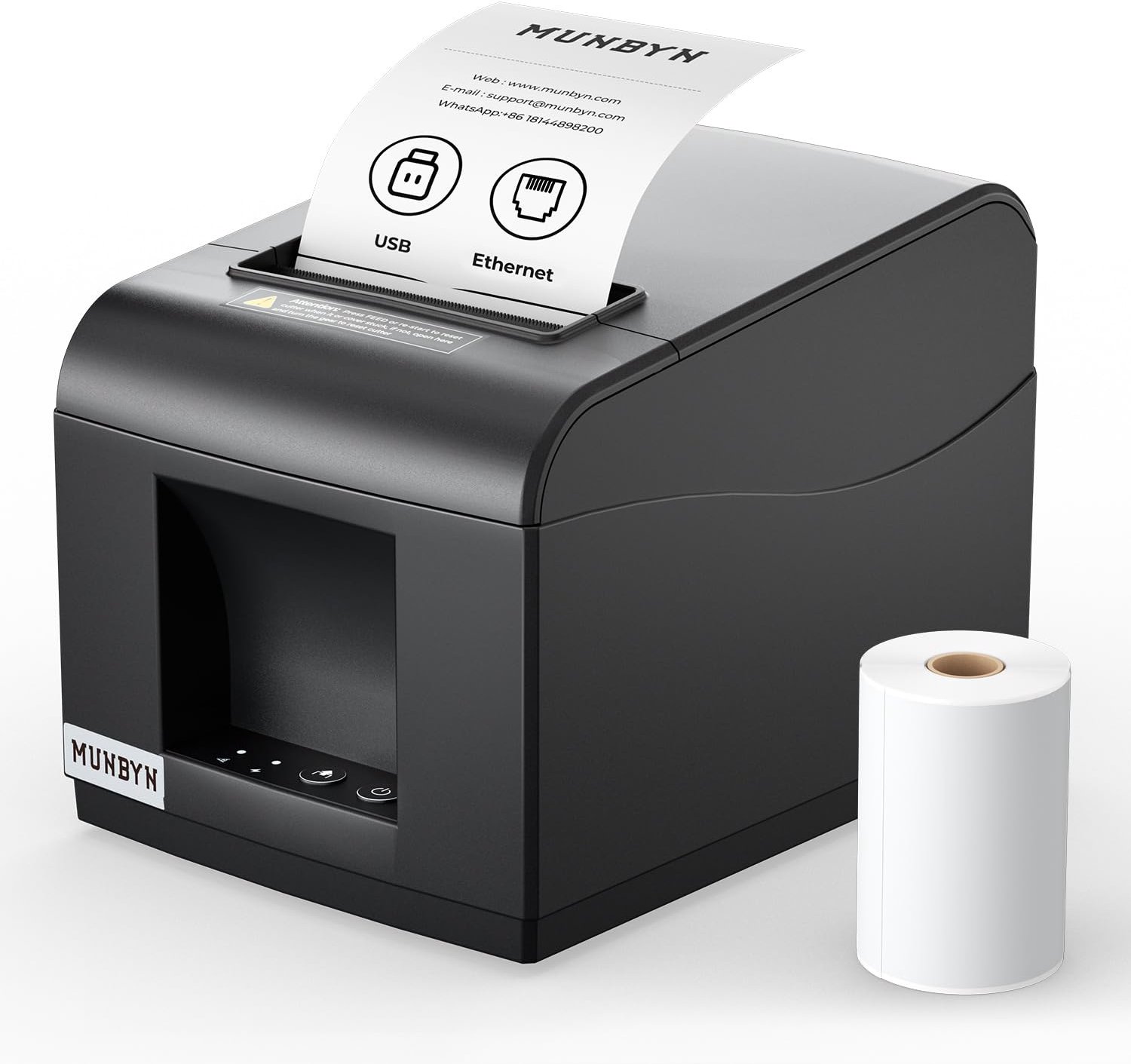 80mm Thermische Printer met USB/LAN Aansluiting