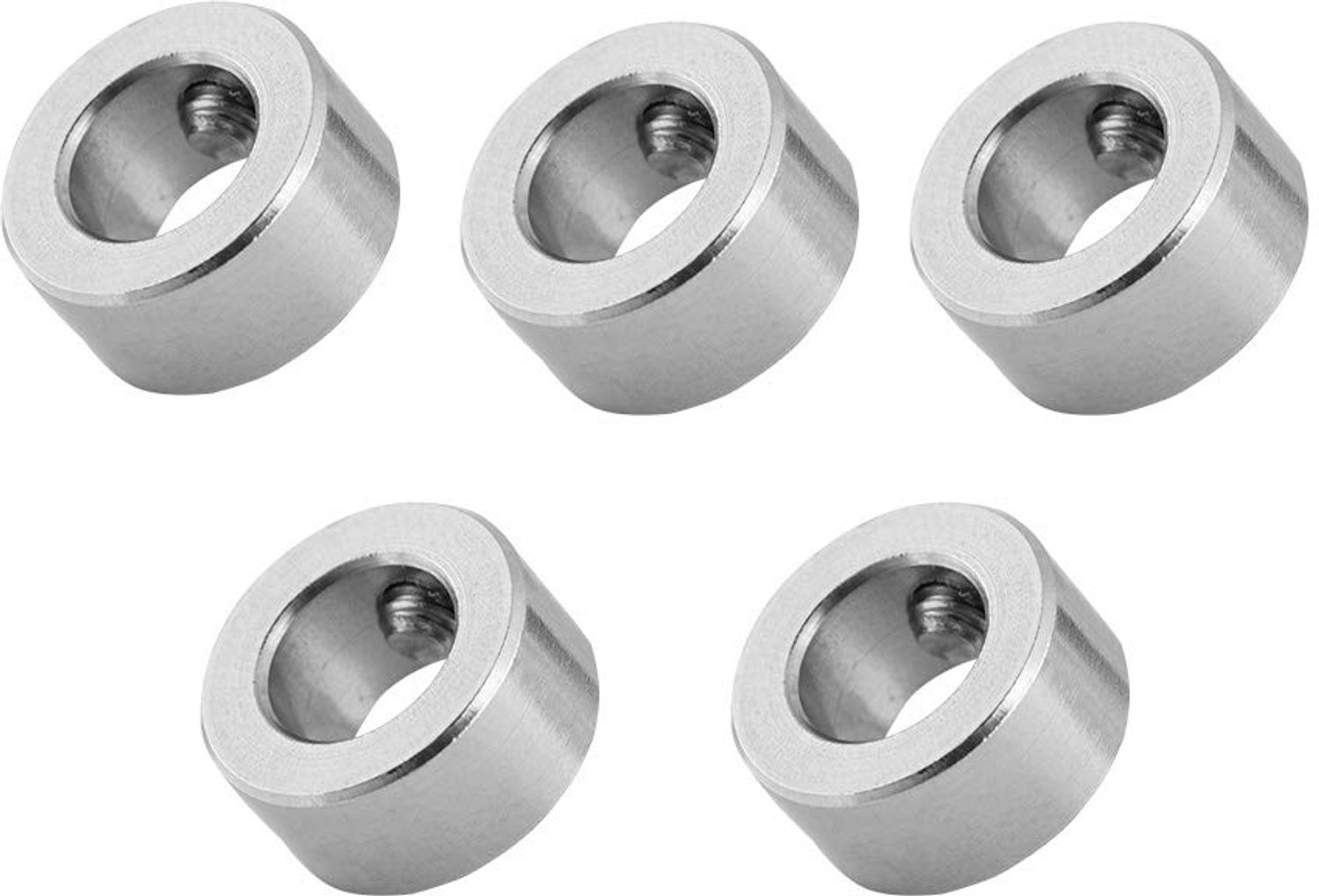 Askraag 8 mm - Roestvrij staal - Schroefvergrendelingsring - 5 Stuks - Voor 3D-printer - Duurzaam materiaal - Voor lage axiale belastingen - Schroefkraag