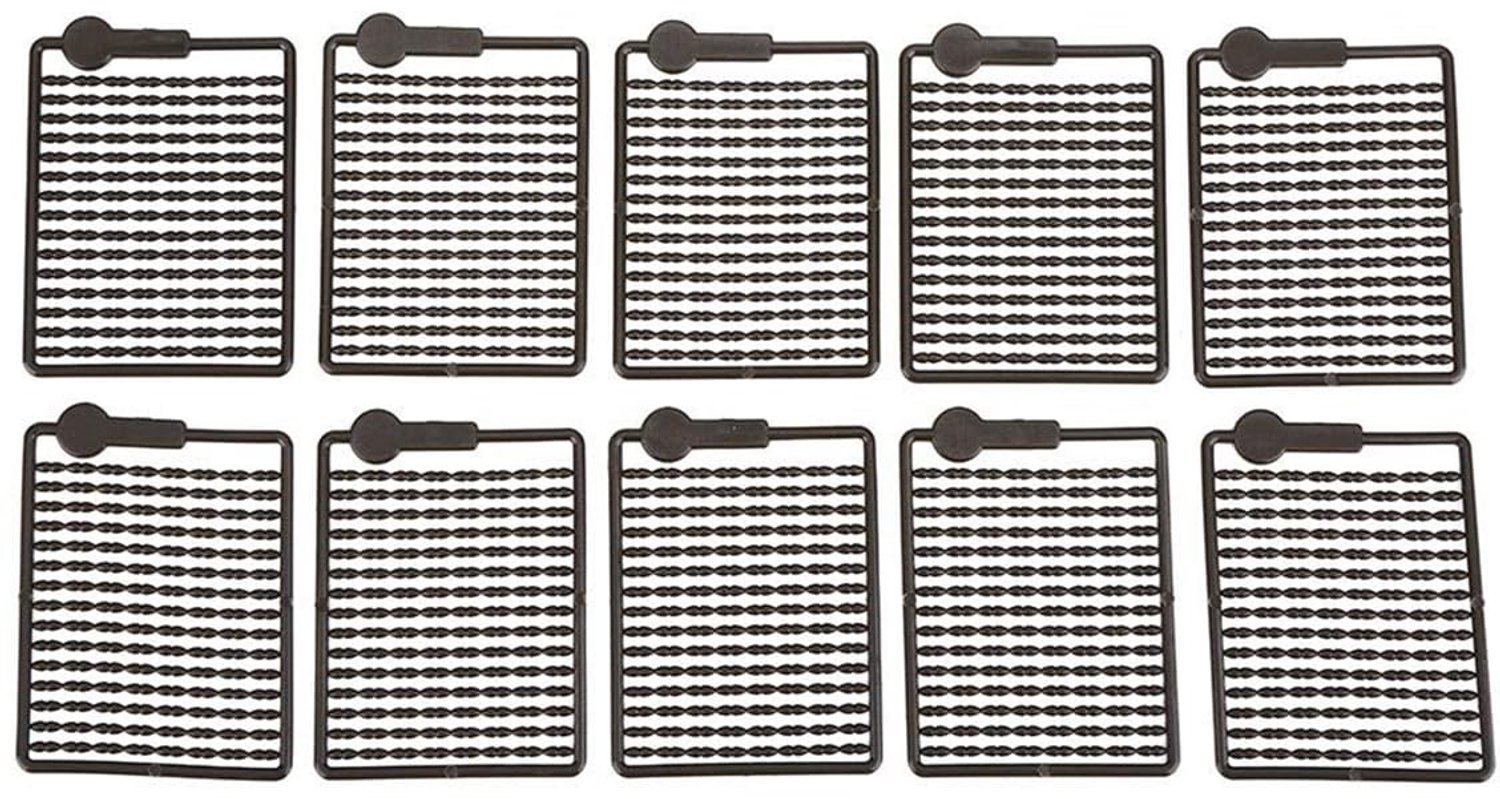 Haar Rigs 10 Stuks - Gebogen Karperhaak - Anti-Klit Wartel - Aas Stoppers - Vlochten Lijn Verlengers - Effectieve Visoplossing - Karper Rigs