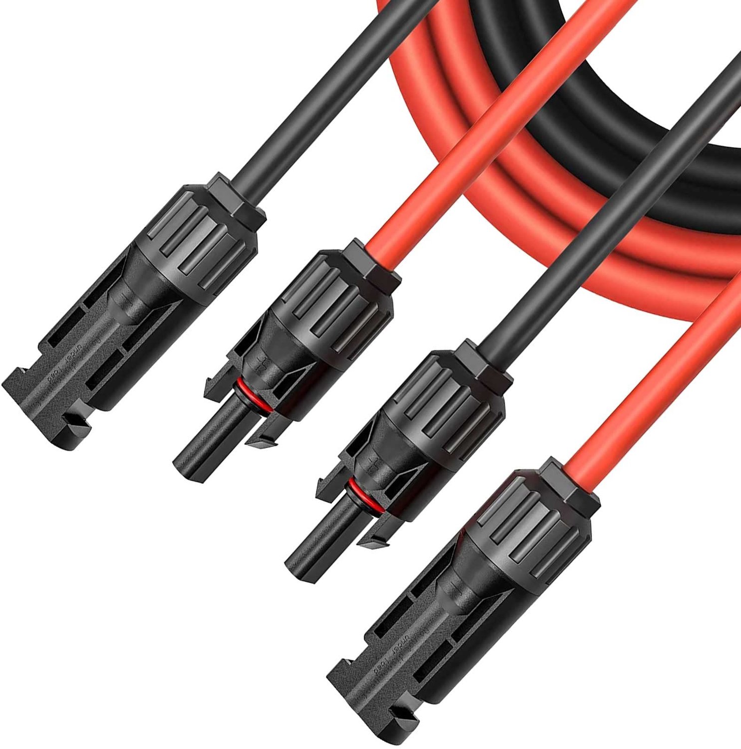 2m Solar Kabel 4mm2 met Plug voor Photovoltaïsche Installaties