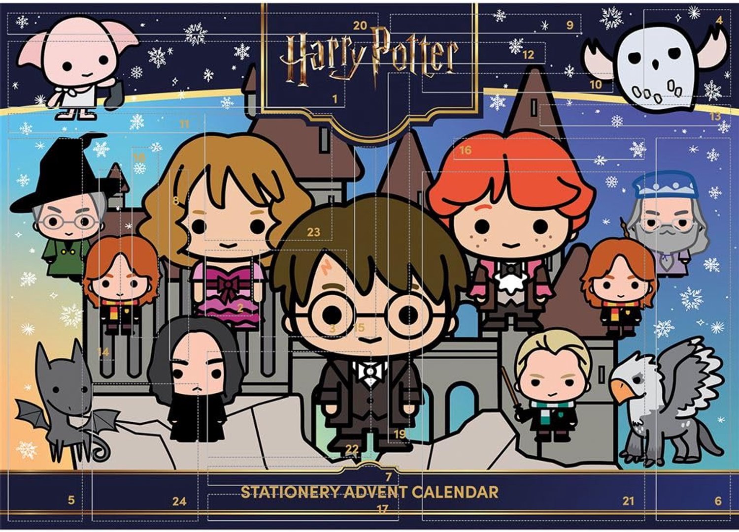 Harry Potter Adventskalender met Stationery Set - 24 Dagen Verrassingen