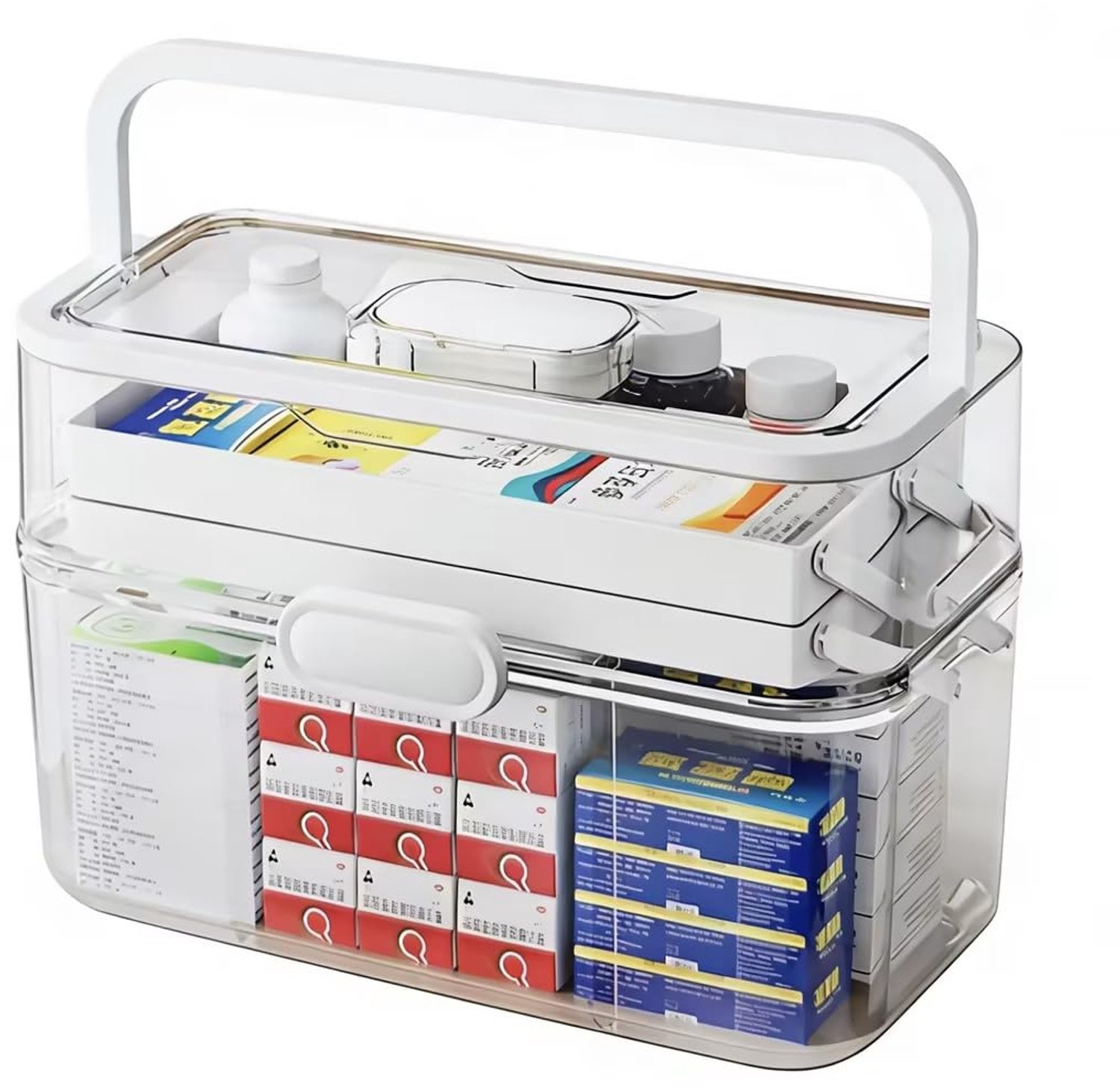 Medicijnkastje met 3 niveaus - Moderne medicijnorganizer voor thuis