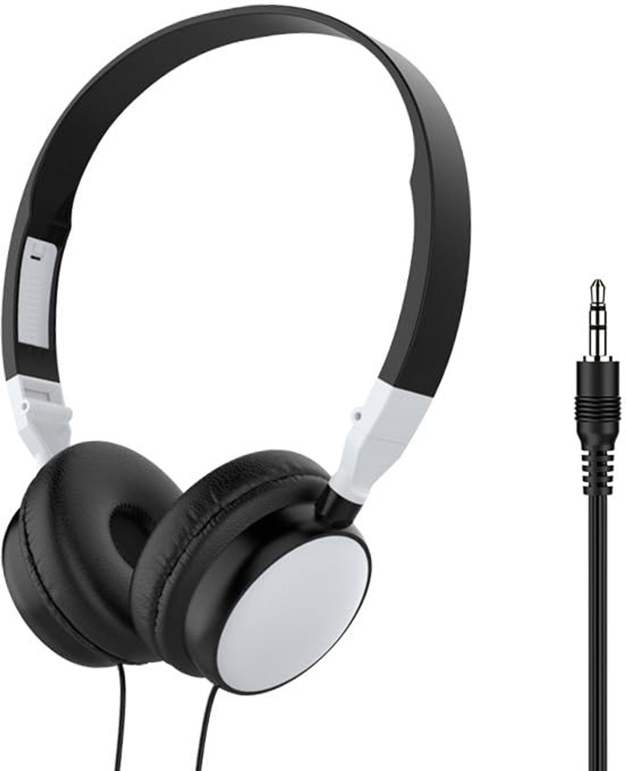 Draadloze Over-Ear Hoofdtelefoon met Kabel, Hi-Fi Geluid (Wit)