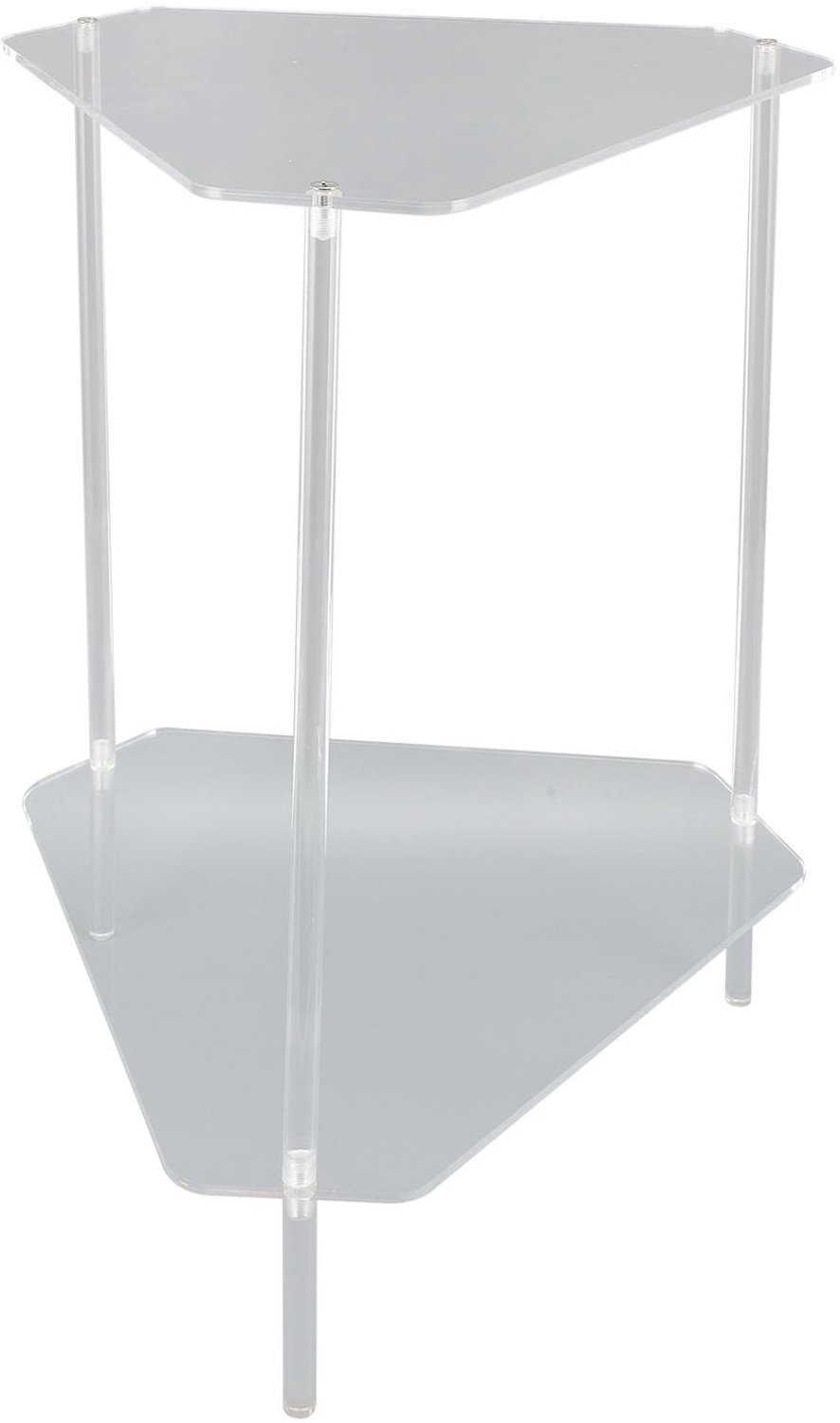 Dubbel Laags Hoekbijzettafel van Acryl met Stabiele Constructie