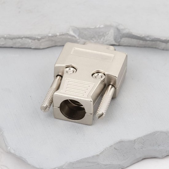 2 stuks 9 Pin DB9 RS232 Vrouwelijke Connector Metalen Behuizing Adapter