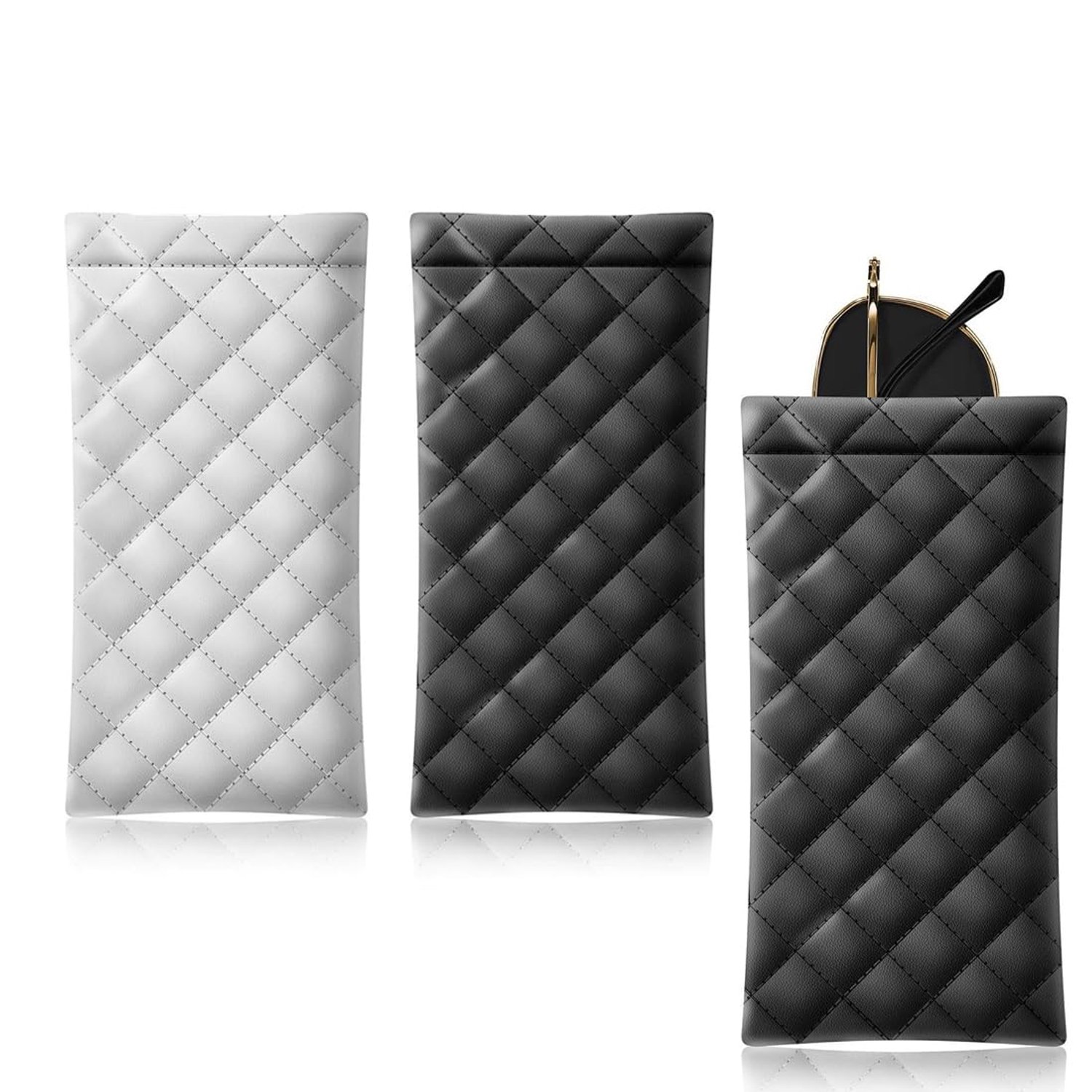Set van 2 Zachte Brilhoezen voor Zonnebrillen