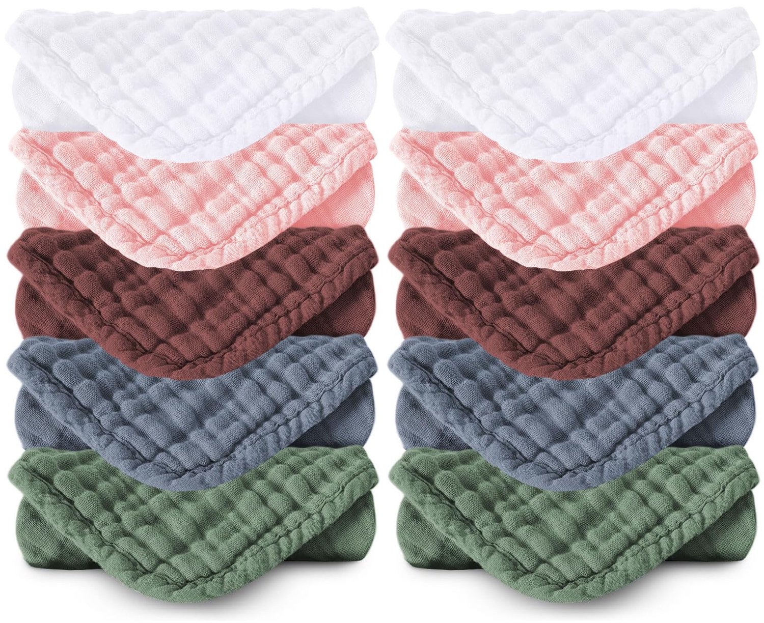 Set van 10 Muslin Doekjes voor Baby's