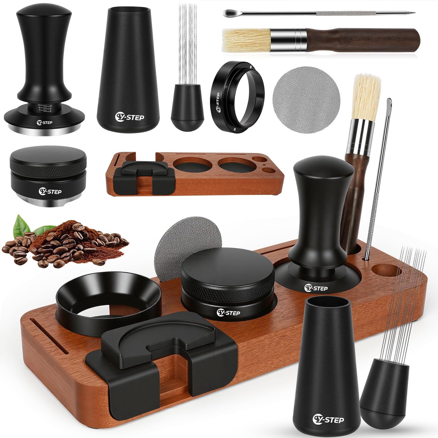 Set van 8 Espresso Accessoires voor Barista