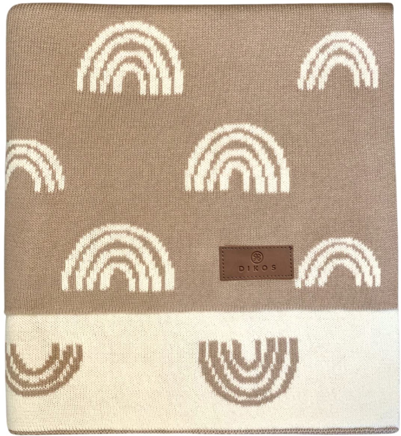 Babydeken Rainbow Beige van 100% GOTS Gecertificeerd Organisch Katoen