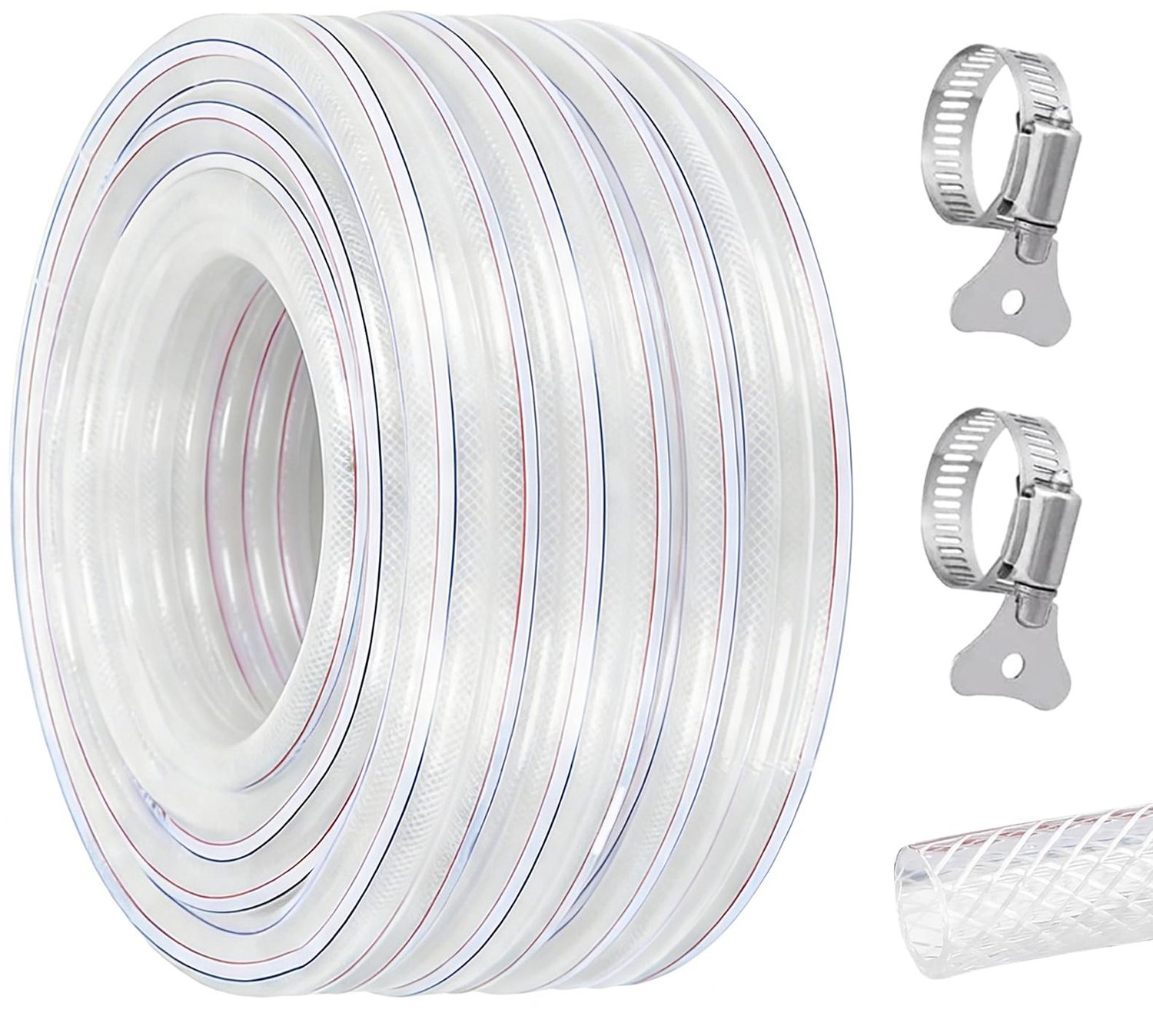 Flexibele PVC Tuinslang 6 Meter met Slangklem