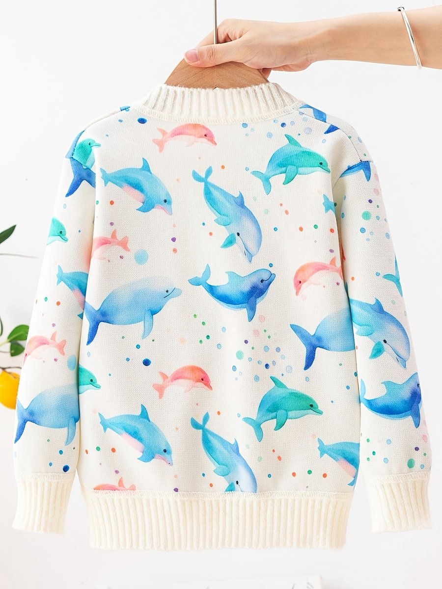 Currero Cardigan Jongens Vest Jongen Met Knopen Kinderen Warm Gebreid Vest Long 9-10 Jaar Uil