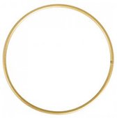 Set van 10 Metalen ringen Ø20cm goud