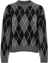 JDY - JDYBIANKA L/S ARGYLE PULLOVER KNT NOOS Dames Trui