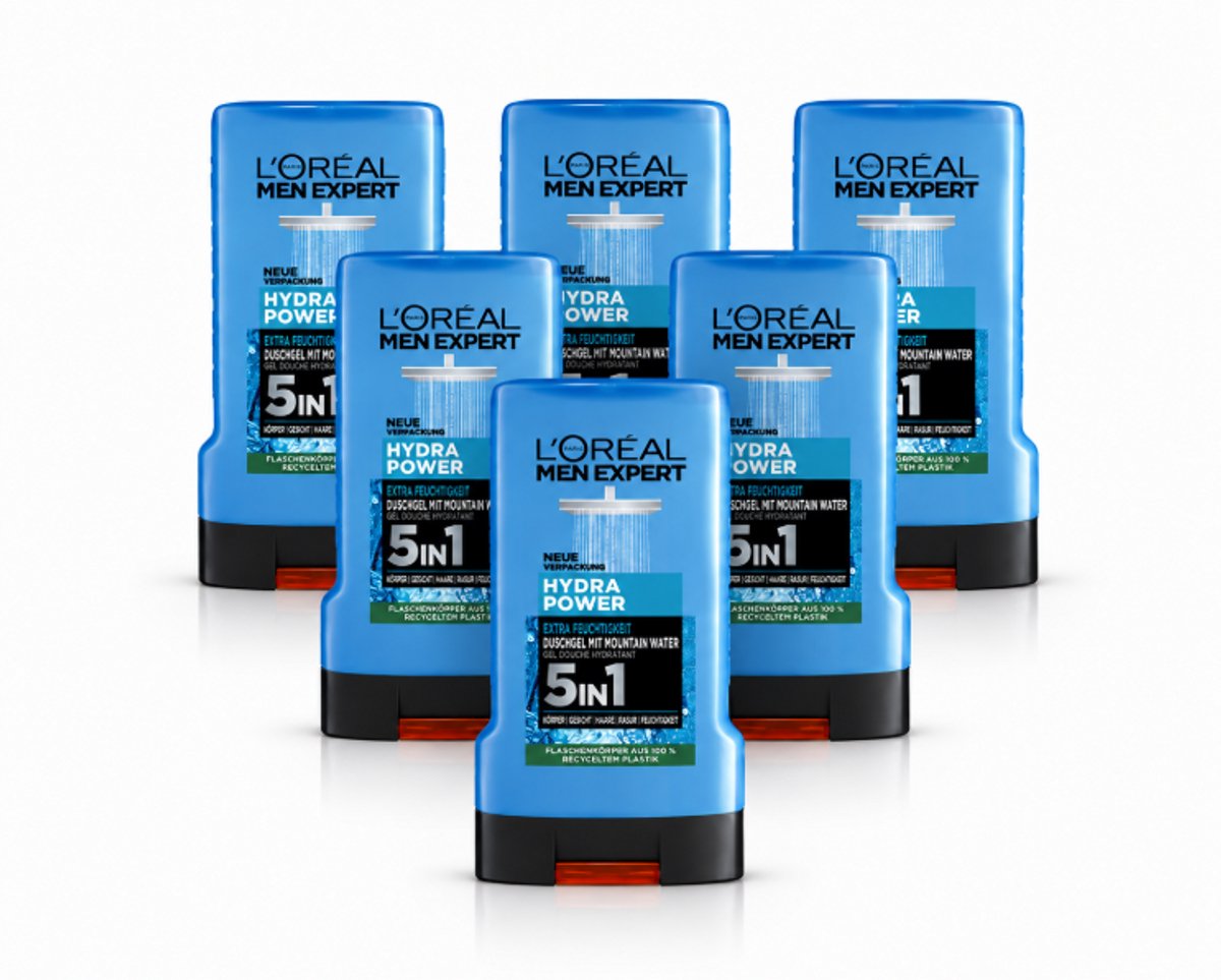 L'Oreal Men Expert - Showergel - Hydra Power - 6X250ml