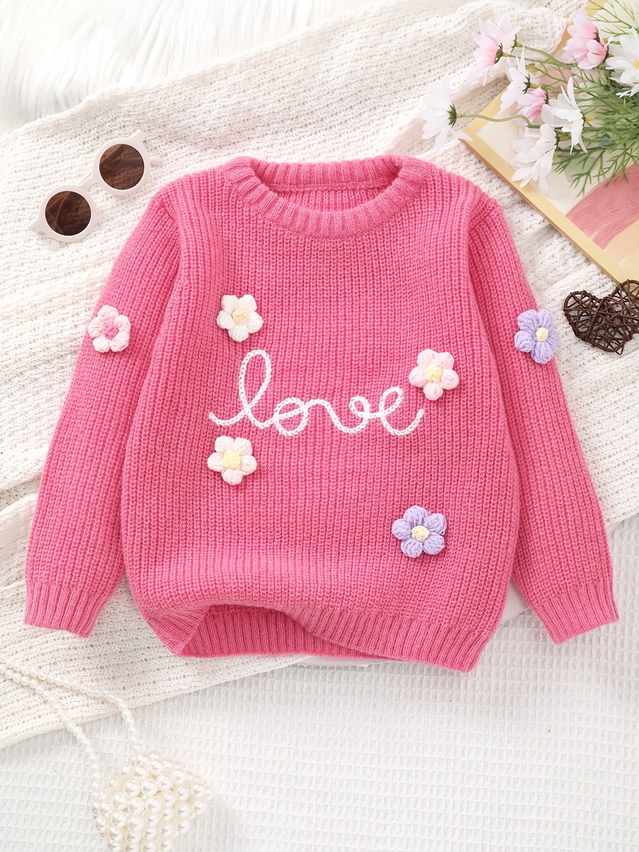 Currero Sweater Meisjes Sweaters Sweatshirt Hoodie Warme Trui Pullover Jumper Crewneck Vest Kameel 4-5 Jaar Geel