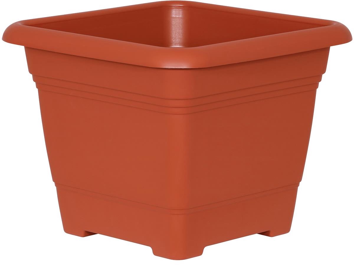 Geli Plantenbak NORA Terracotta 33 cm vierkant - Kunststof