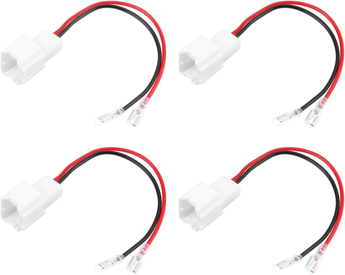 2 Paar 2 Pin Auto Speaker Adapter voor Smart ForFour W453, ForTwo C451 en C453 - Geluidsverbetering en Eenvoudige Installatie