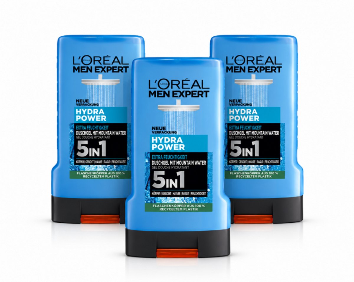 L'Oreal Men Expert - Showergel - Hydra Power - 3X250ml