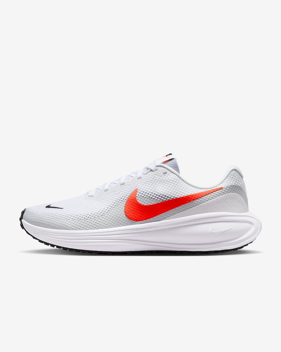 Nike Revolution 8 – /Pure Platinum/ /Bright Crimson / Revolution Hardlopen Heren Sneakers voor Mannen Wit