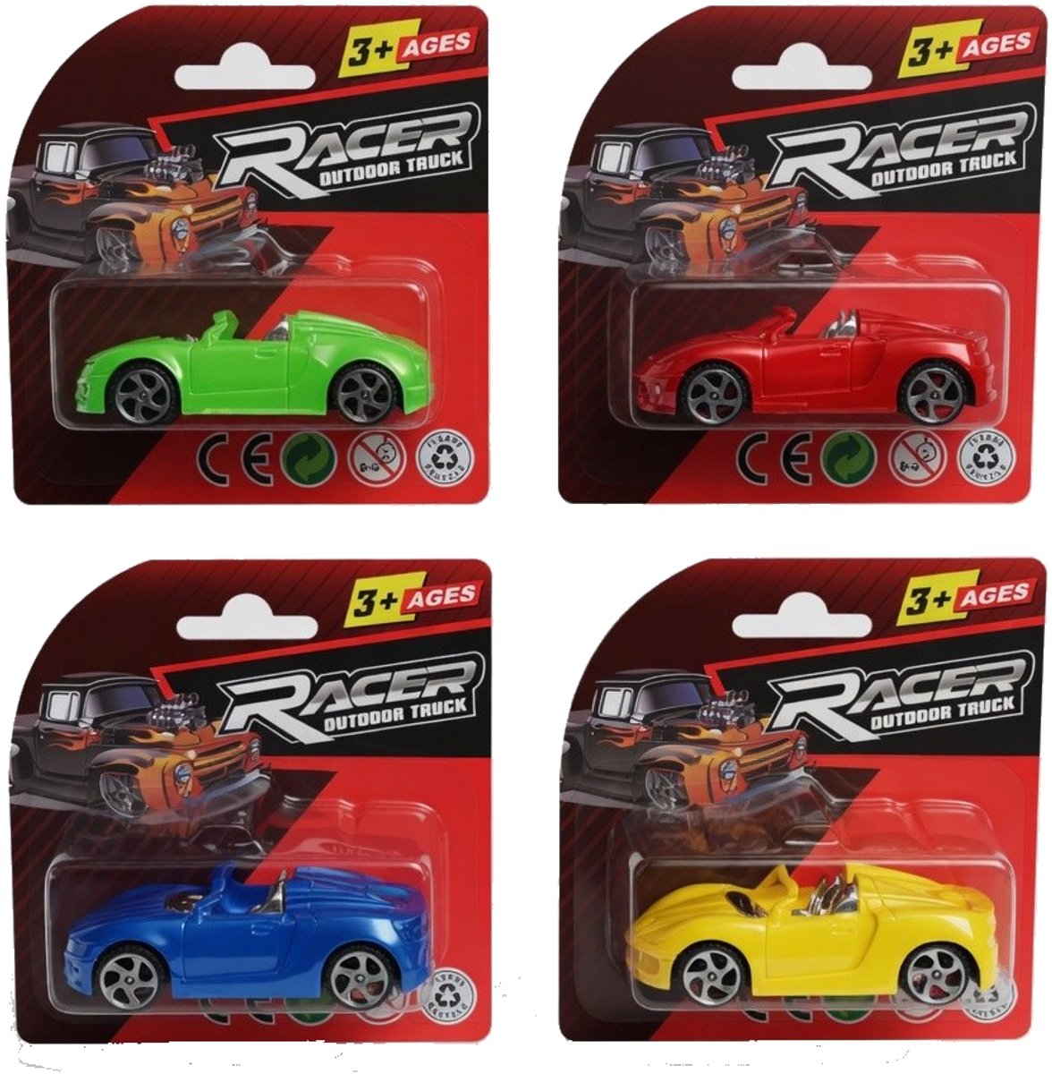 12 stuks pullback auto pull back car terugtrek trekauto - uitdeelcadeautje traktatie speelgoed kinderfeestje kinderen
