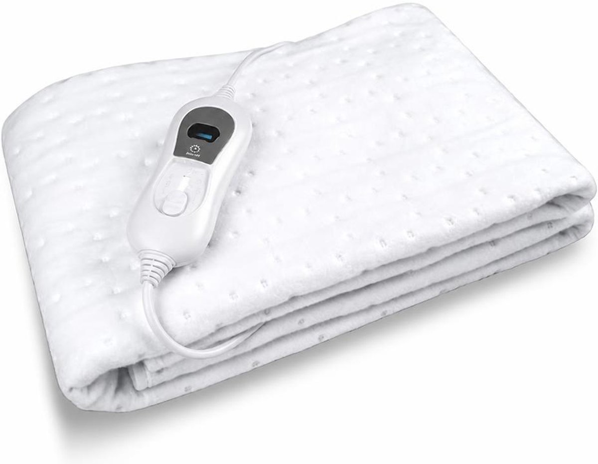 Elektrische Onderdeken 150x80 cm - Matrasverwarmer - Elektrische Deken - Bedverwarming - 3 Temperatuurstanden - Automatische Uitschakeling - Oververhittingsbeveiliging - Wasbaar