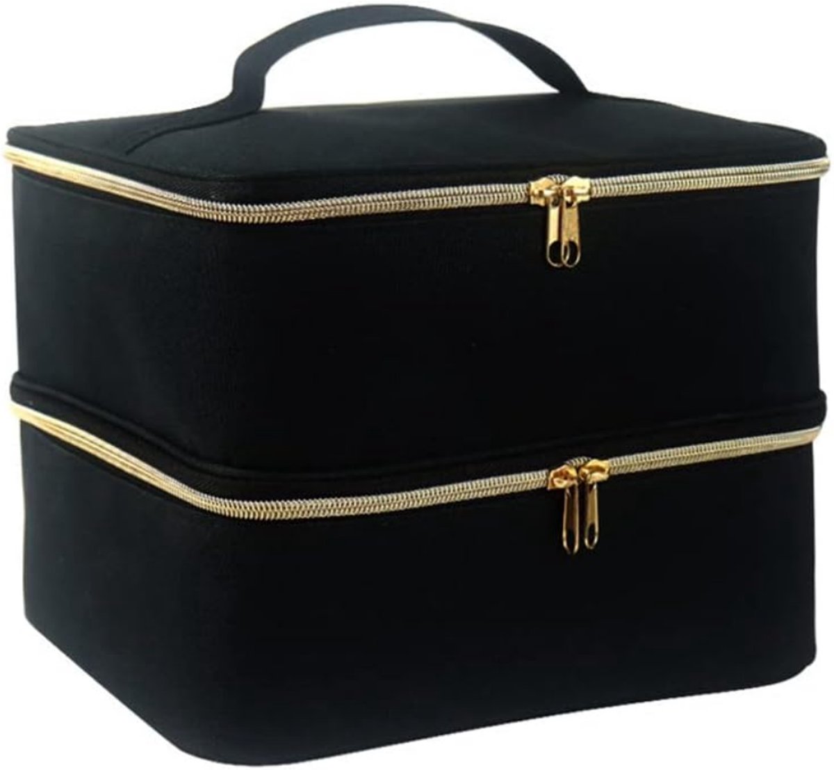 VH Supplies® Nagellak Koffer - Nagellak Organizer - Beautycase - Geschikt voor 30 Flesjes - Zwart