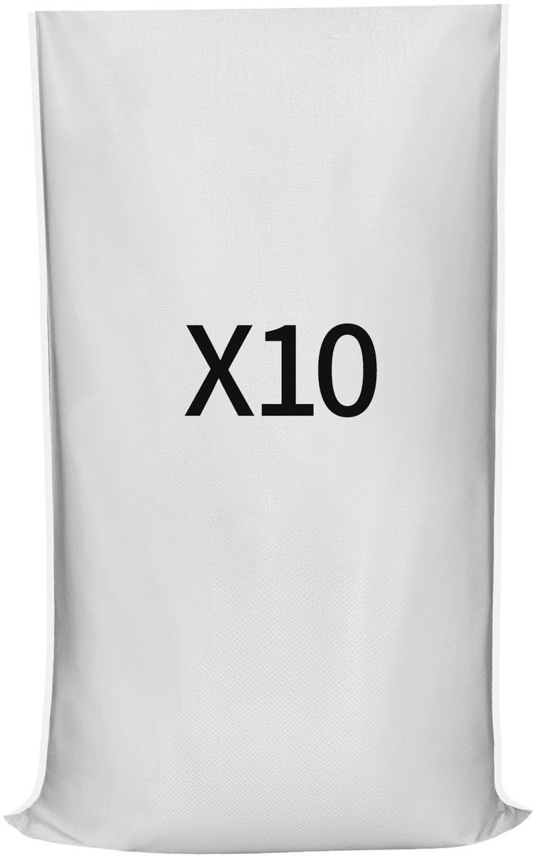 Tuinafvalzak Set - Bladzakken Compostzakken - Tuinafval Verzamelen - Vrijstaande Model - 3 x 272 Liter - Wit