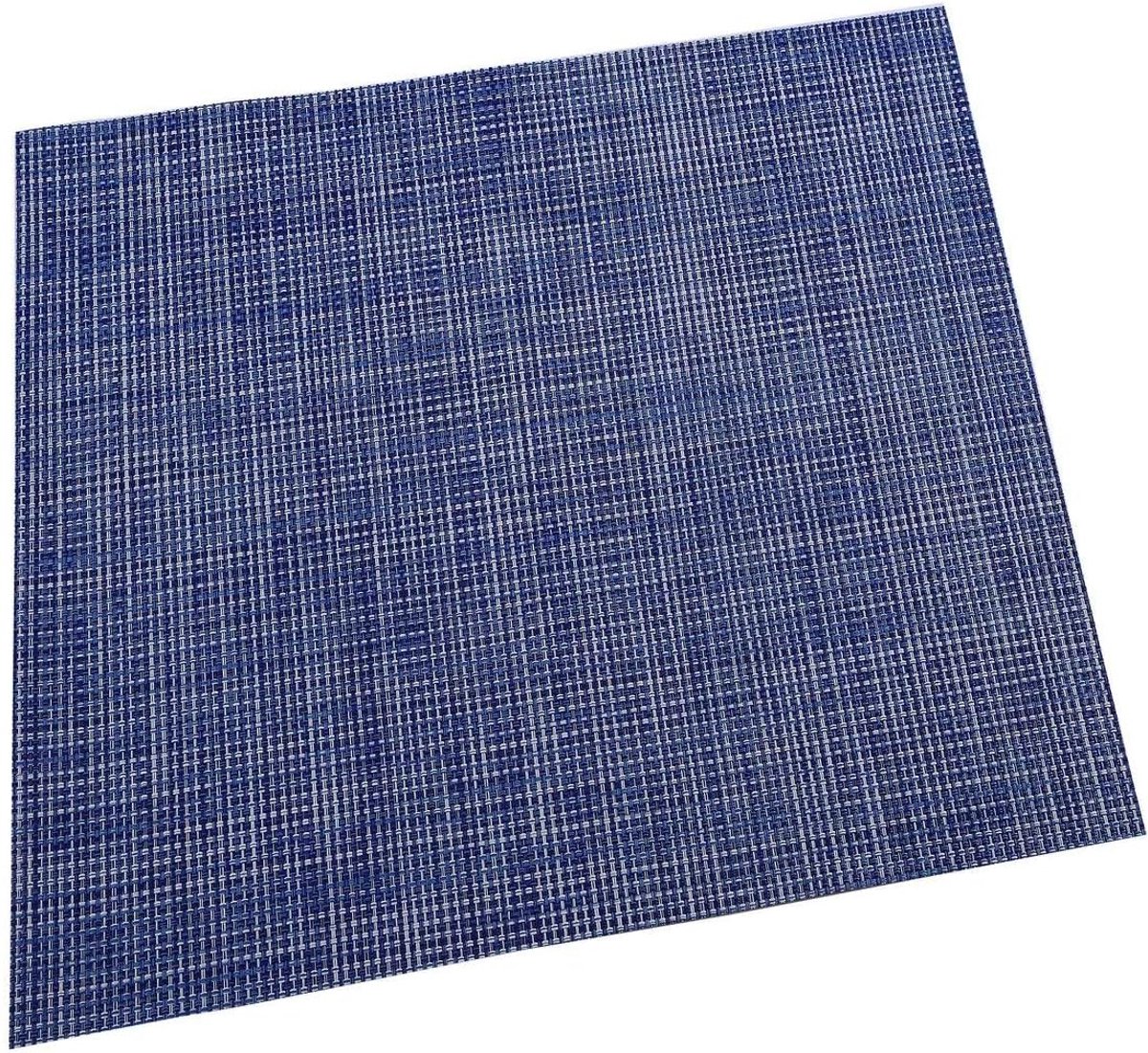 Bergner Placemats - Blauw - 45cmx30cm- Geweven look - RB-9601-BL- Set van 6