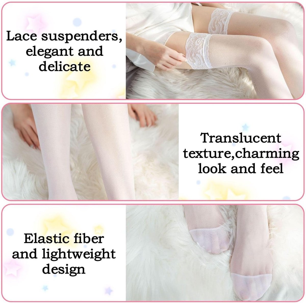 Lange Kousen met Hol Patroon, Elastisch en Comfortabel, Perfect voor Vrouwen als Mode Accessoire