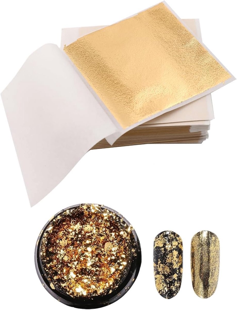 Decoratief Goudfolie Papier - 100 Stuks Shredded Papier voor Nail Art, DIY Accessoires, Schilderen en Creatieve Projecten