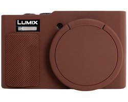 Solidchoice - Siliconen Case voor Panasonic Lumix ZS99/TZ99 Coffee