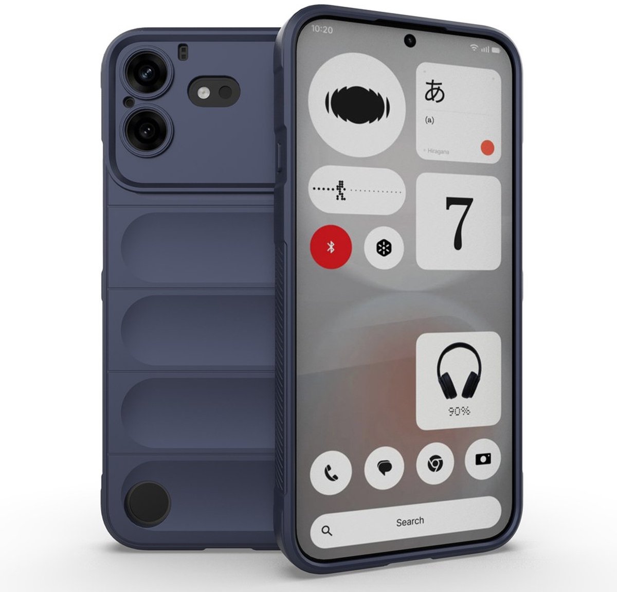 MobyDefend Hoesje - Geschikt voor Nothing Phone (4b) - TPU Gripcase - Blauw