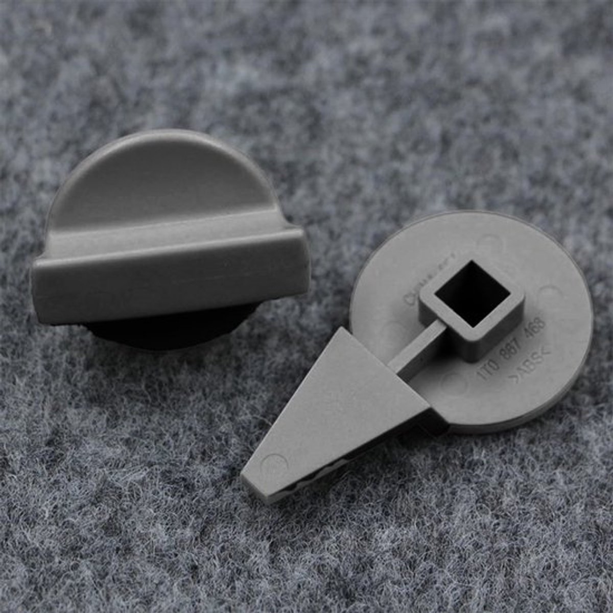 Store_8 - Gevarendriehoek houder - Kofferbak bevestiging - Grijs - Draaiknop clip