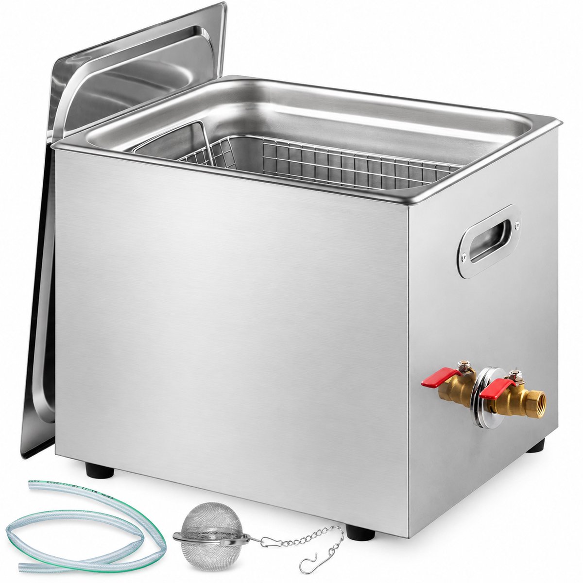 Ultrasoon reiniger 10L met verwarming digitale bediening voor gereedschap sieraden en onderdelen 400W 40kHz