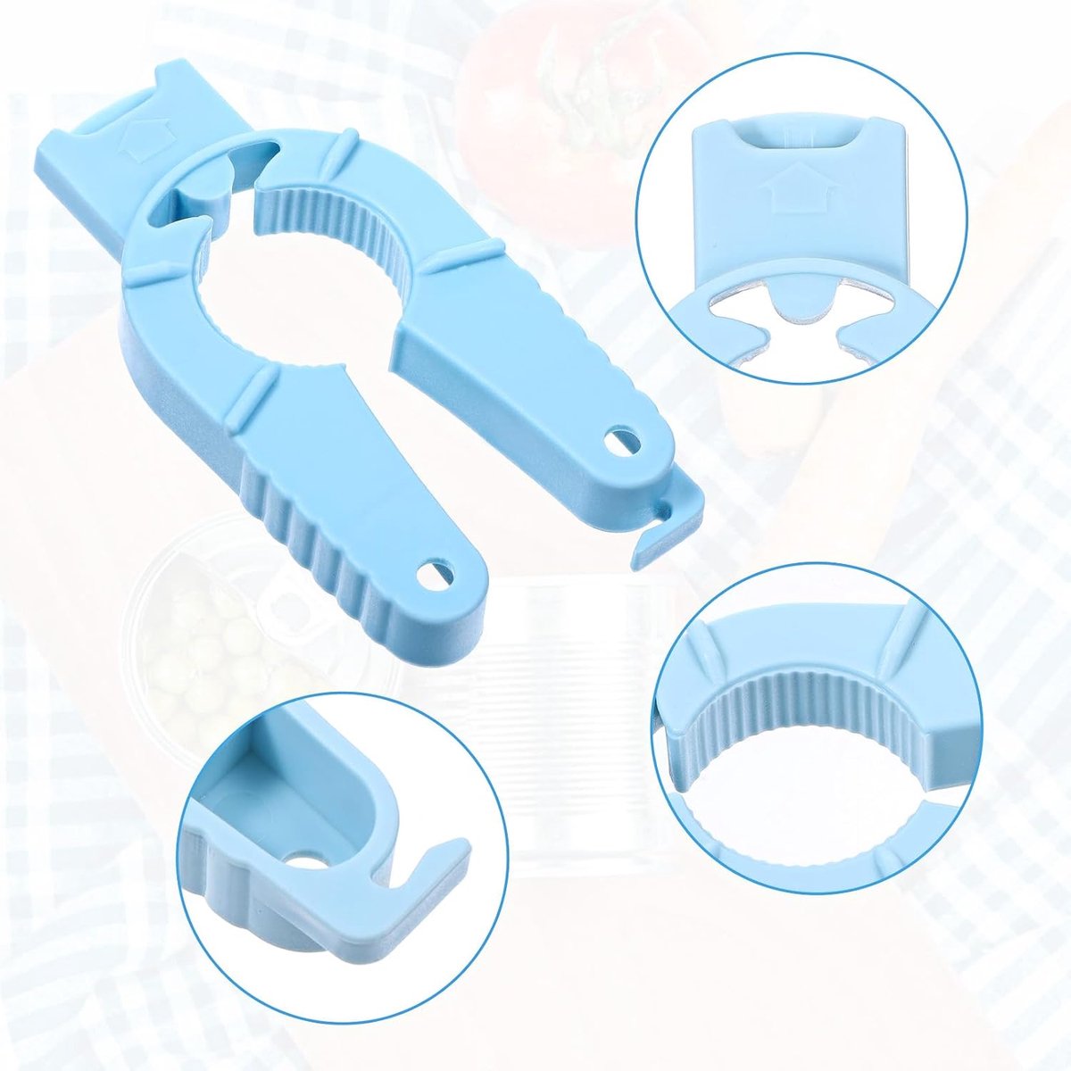 3 stuks multifunctionele plastic flesopener schroefdeck anti-slip krachtbesparende Cola Earring nagel draaiende kap drankflesopener