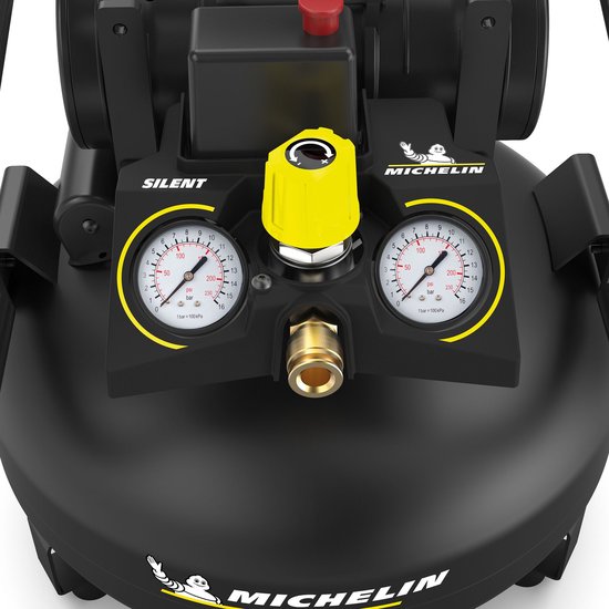 Michelin MX POP AIR 22-1.5 SILENT | Staande stille olievrije compressor | 8 bar | 1.5 pk / 1.1 kW | 210 l/min | 22 l — afbeelding 4