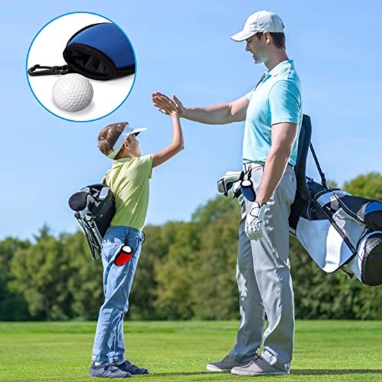 Golfbal Waszak - Draagbare Cleaner met Clip - Set van 6 — afbeelding 3