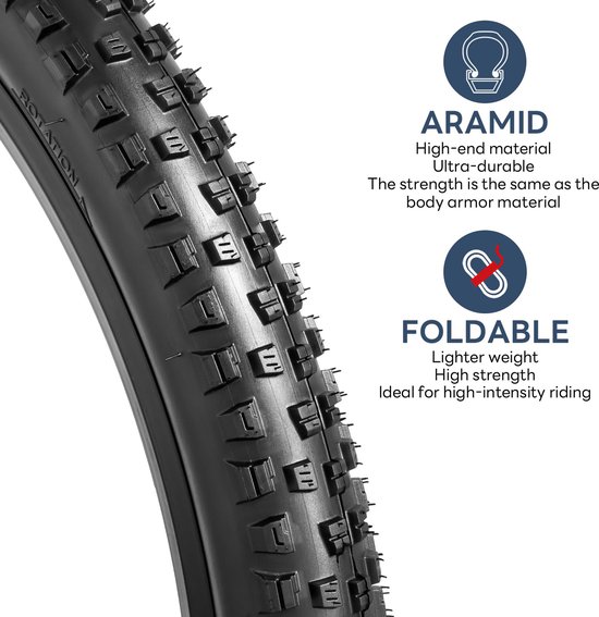 Lichtgewicht Mountainbike Banden, Punctiebestendig en Duurzaam — afbeelding 2