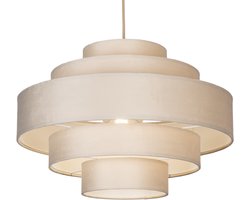 Lumidora Hanglamp 75428 - POLIGNANO - E27 - Beige - Zand - Metaal - ⌀ 52 cm