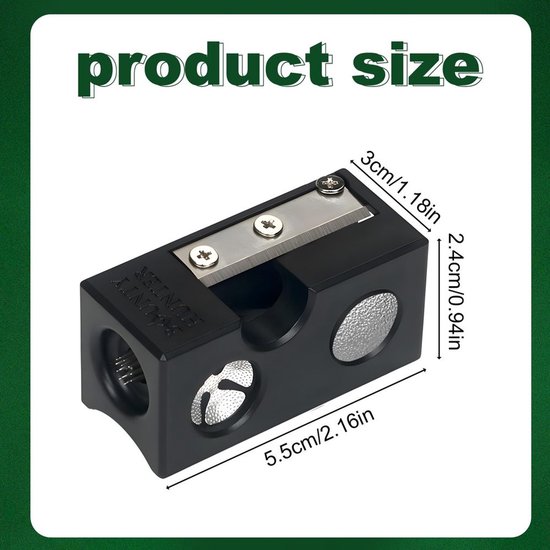 Multifunctionele Billiard Cue Pencil Sharpener en Reparatieset — afbeelding 2