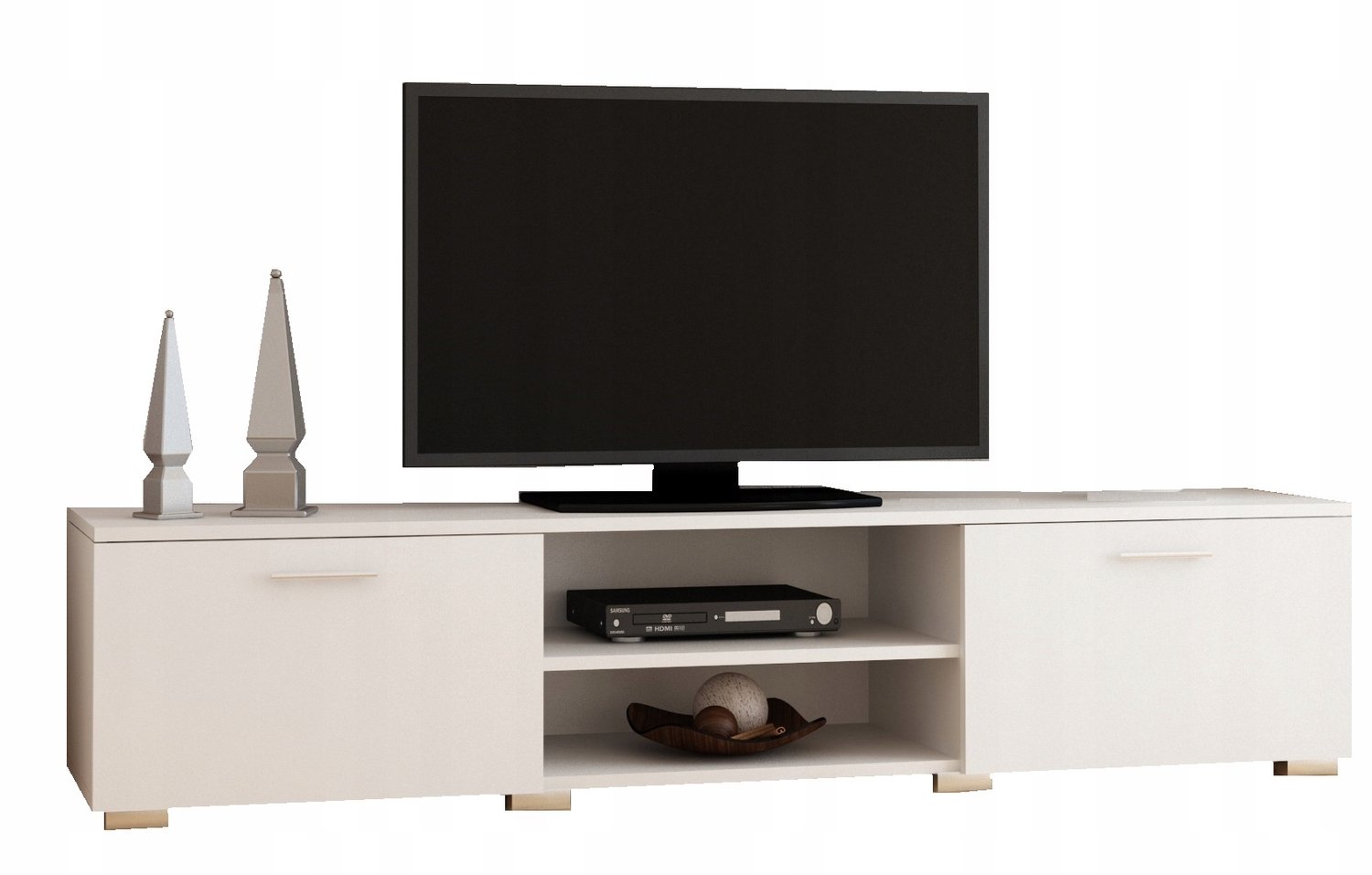 Per La Vita Roma - Tv-meubel - 150 cm - Wit - Gelamineerde plaat