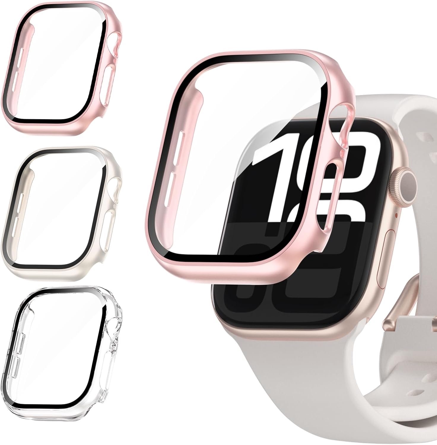 3-delige hoes met screenprotector voor Apple Watch SE/6/5/4 40mm