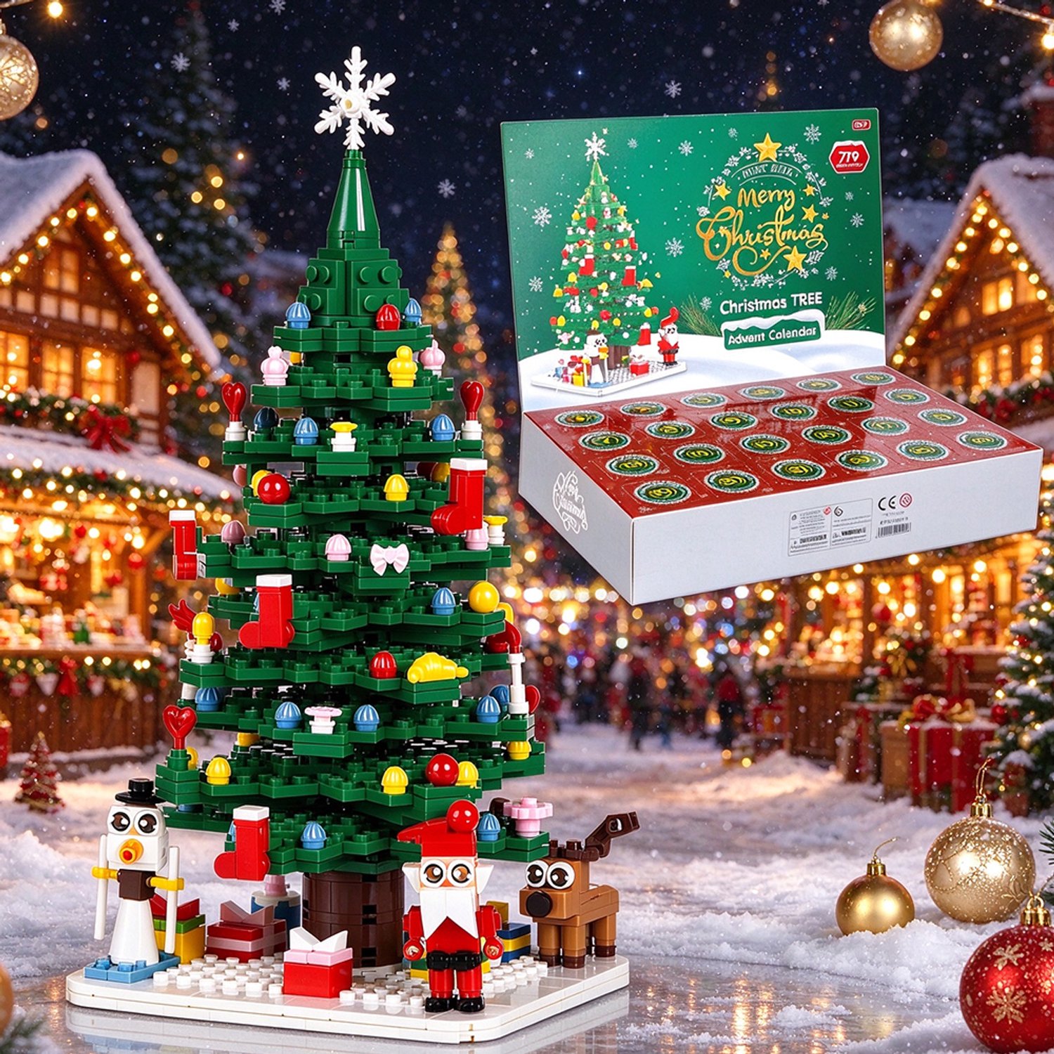 Adventskalender 2026 - kerstkalender - kerst adventskalender 779 stuks - 24 verrassingsdoosjes - adventskalender kinderen - kerstversiering - Kerst Cadeau - voor Kinderen en Volwassenen