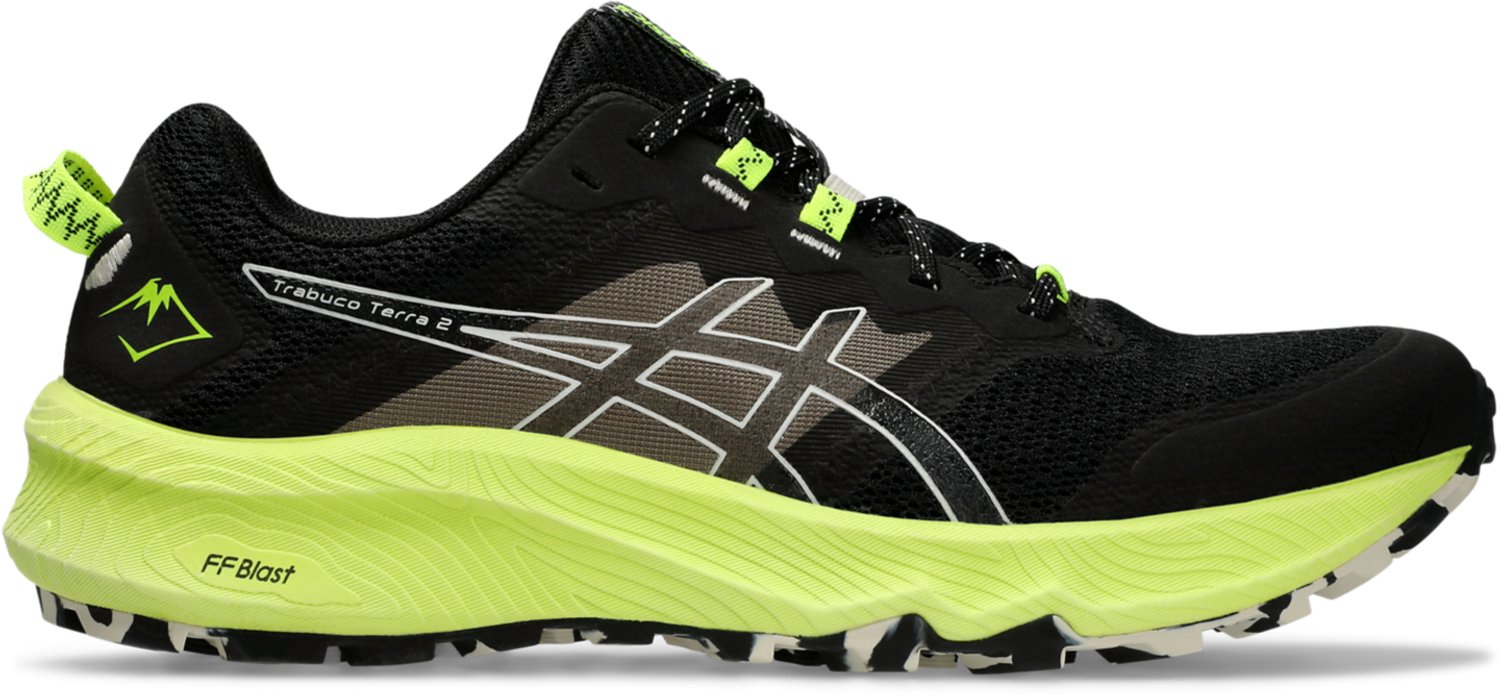 ASICS Trabuco Terra 2 Trailrunningschoenen – /Oatmeal Trabuco Trailrunning Heren Trailrunningschoenen voor Mannen Zwart