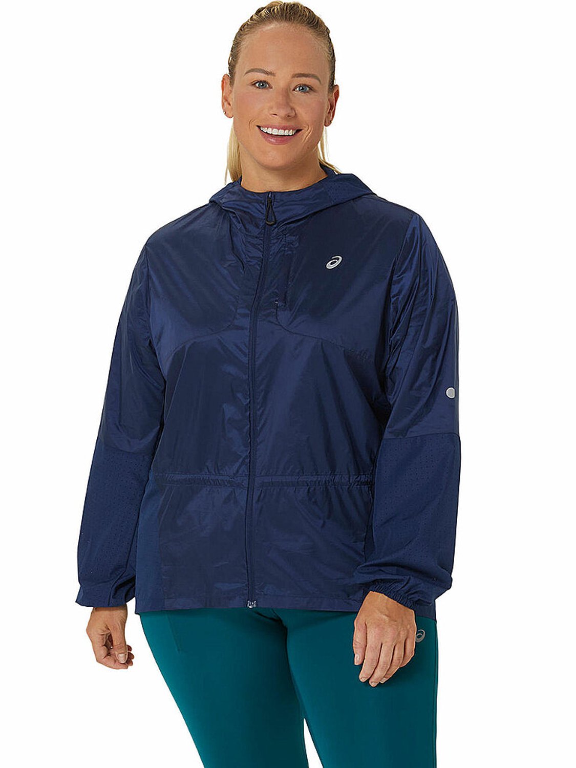 Asics NAGINO RUN PACKABLE JACKET Hardloopjack Blauw