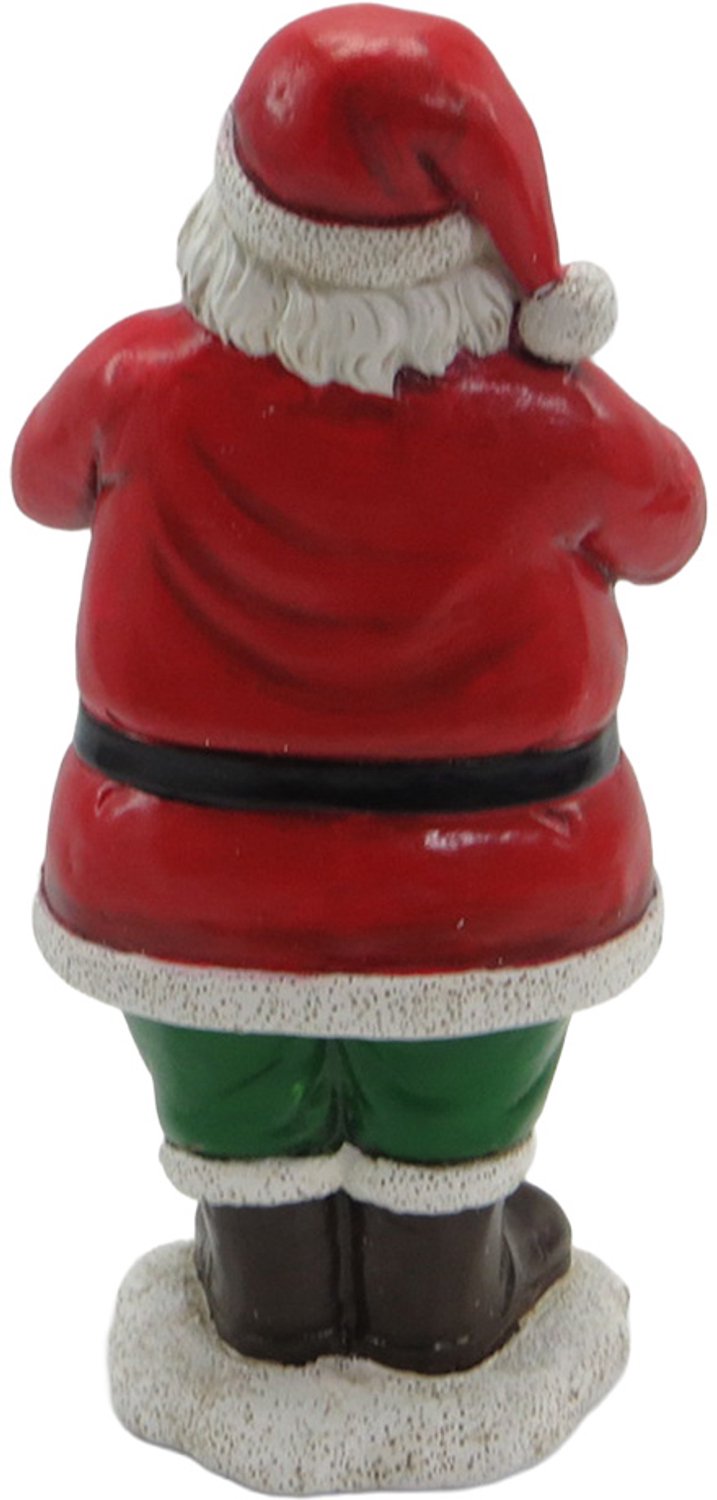 Clayre & Eef Kerstdecoratie Beeld Kerstman 10x9x20 cm Rood Kunststof – foto 4